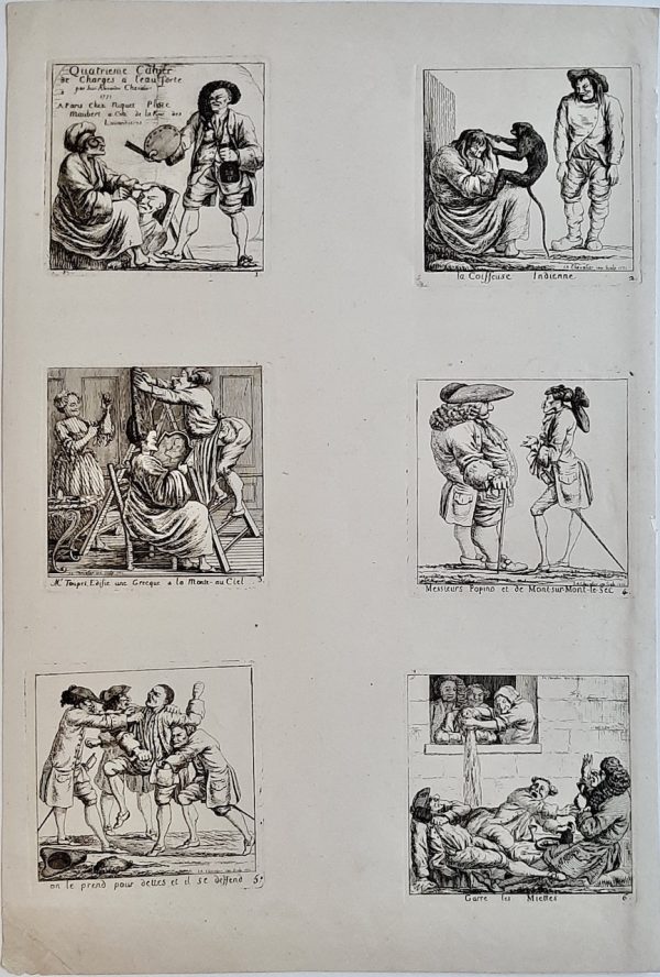 Jean Alexandre Chevalier (18th century) etching charges