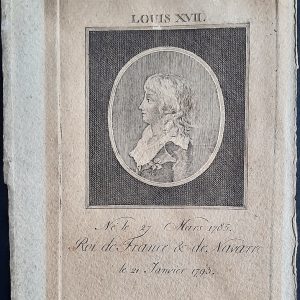 Graveur anonyme Louis XVII