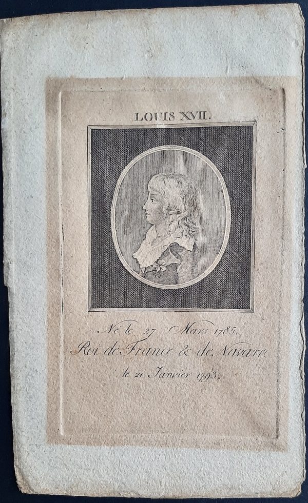 Graveur anonyme Louis XVII